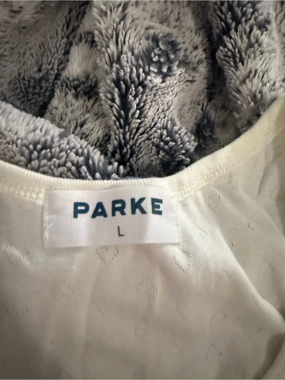 PARKE heart pointelle cream set